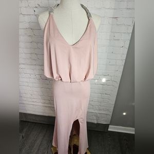 Revolve Toby Heart Ginger x Love Indie Jewel T-Back Dress | Dusty Pink | Small
